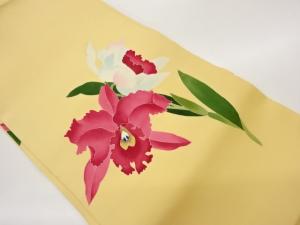 作家物　塩瀬花葉模様名古屋帯